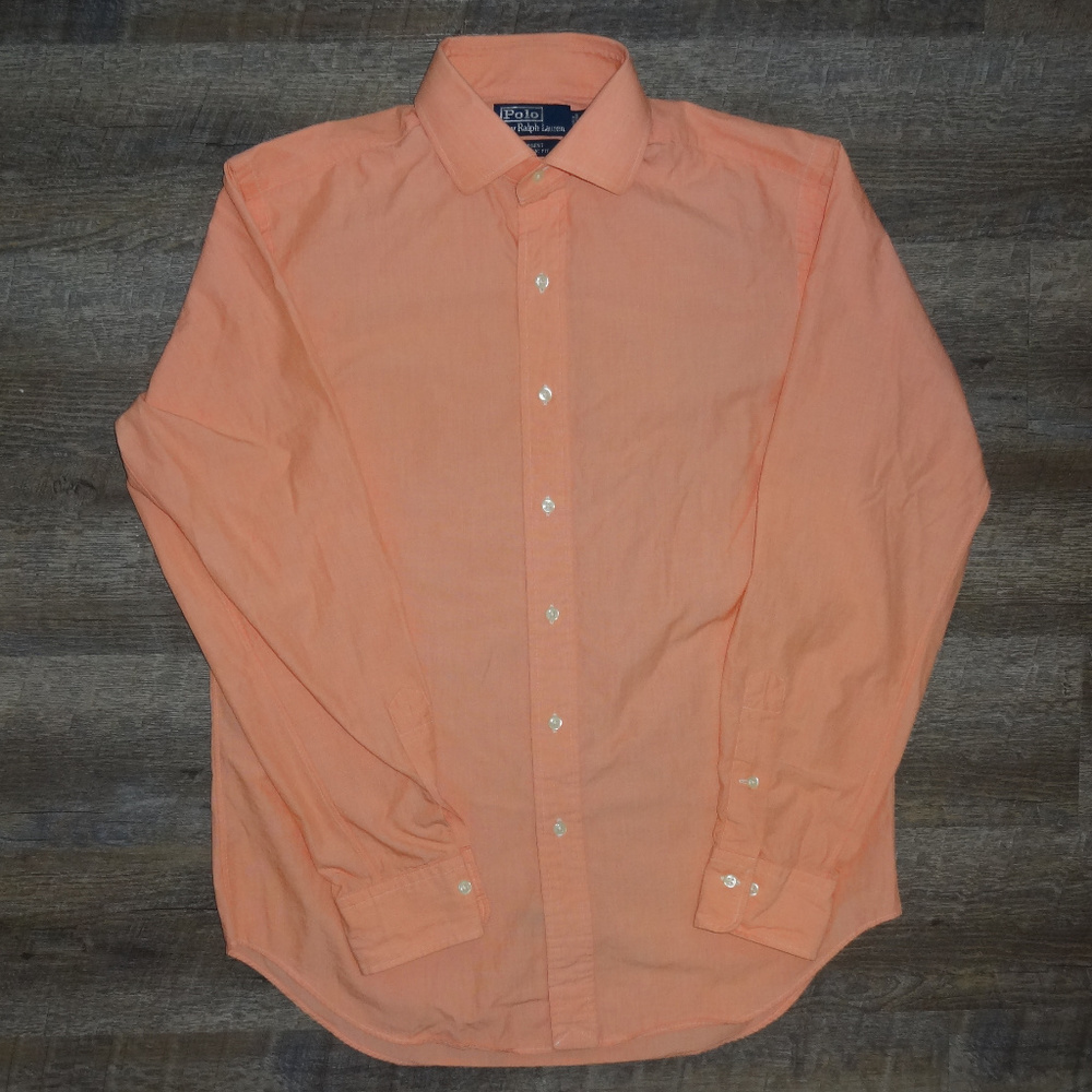 Polo Ralph Lauren Shirt Pink Salmon Button Down M